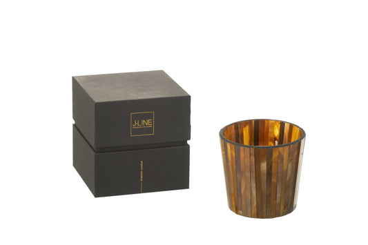 Geurkaars Noa Zesty Sunburst Oker Small-35h
