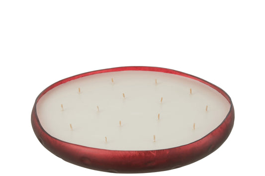 Geurkaars M-Chic Glas Rood Extra Large