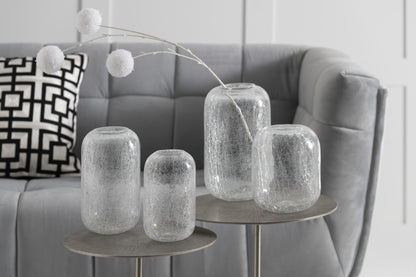 Windlicht Craquele Glas Transparant Small