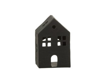 Kaarshouder Huis Aluminium Zwart