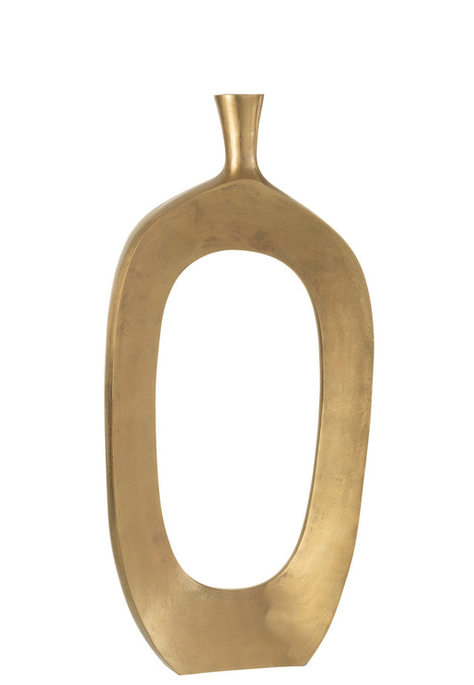 Vase Nina Aluminium Gold Large