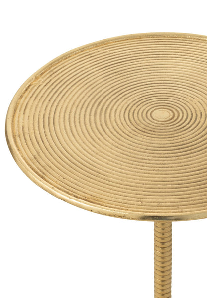 Side Table Lera Aluminium Gold
