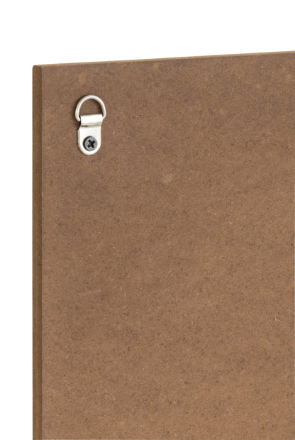Placard Horizontal Fr White Tex Wood Natural Assortment Of 4