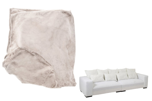 Cover Seat+9 Cushions Monaco Velvet XL Beige