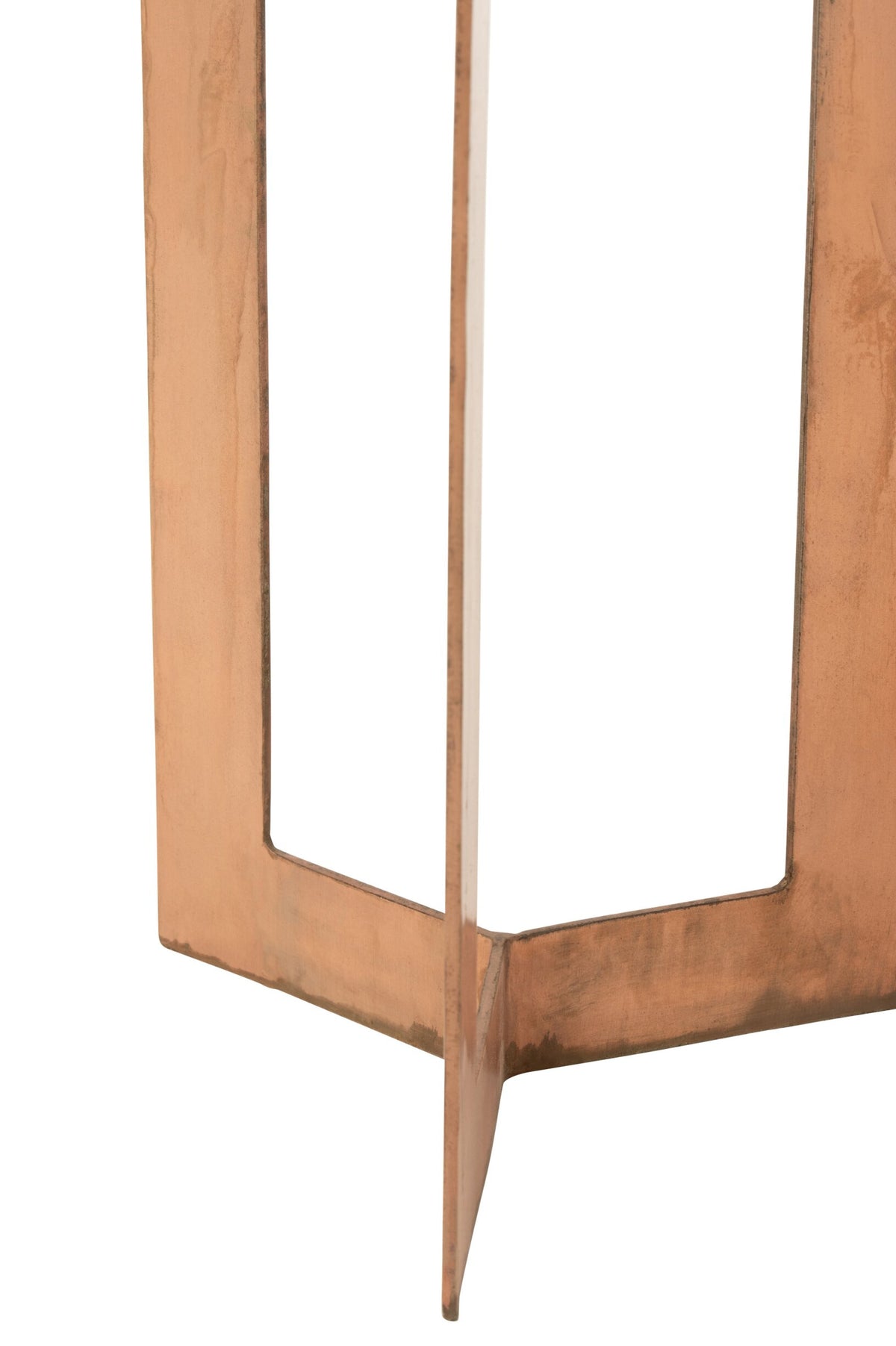 Set Of 2 Side Tables Zino High Iron Copper