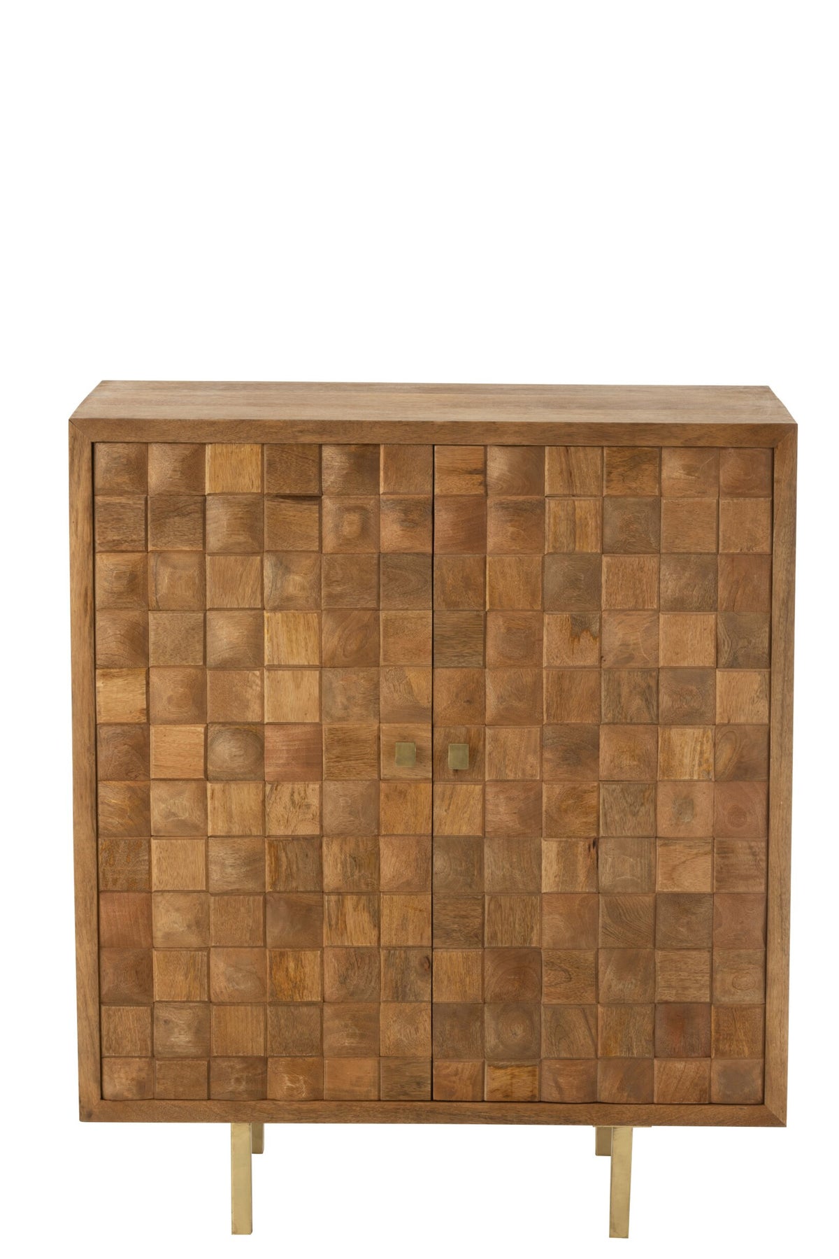Cupboard Nino Metal/Mango Wood Natural/Gold
