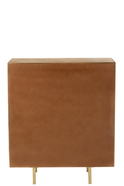 Cupboard Nino Metal/Mango Wood Natural/Gold