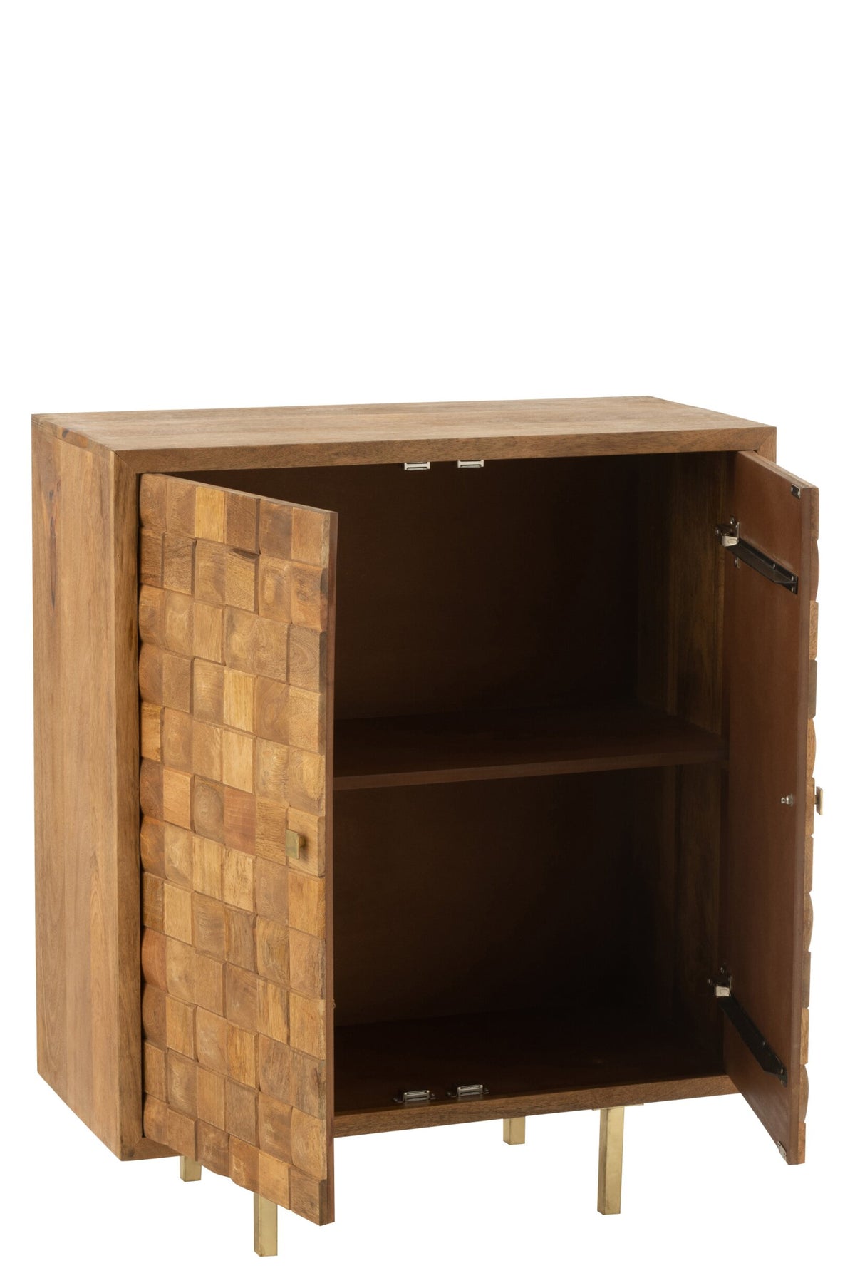 Cupboard Nino Metal/Mango Wood Natural/Gold