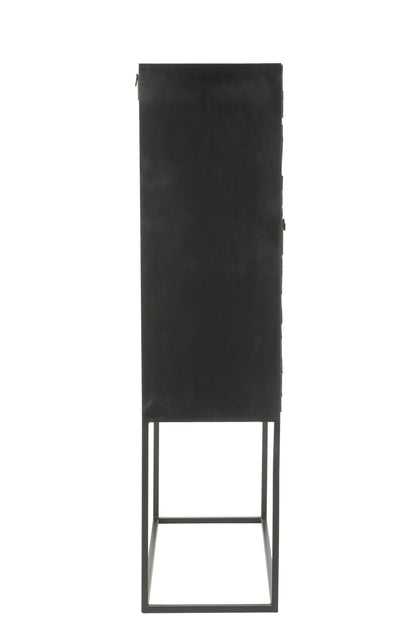 Cupboard Shanil Wood/Iron Black