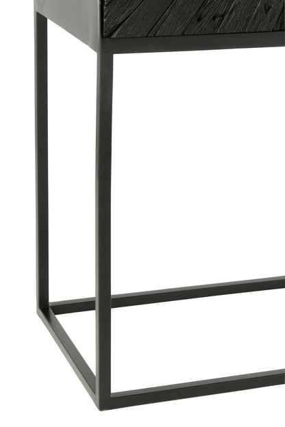 Cupboard Shanil Wood/Iron Black