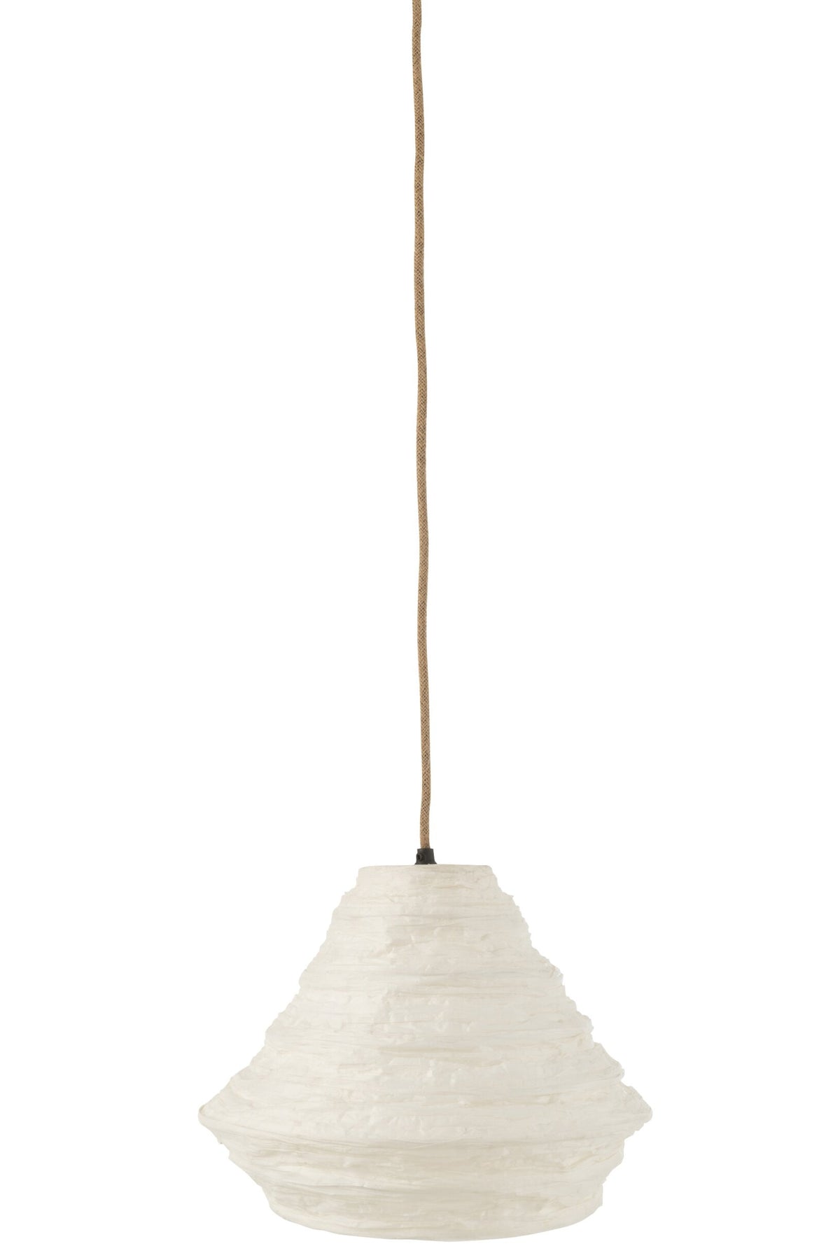 Hanglamp nest raffia wit