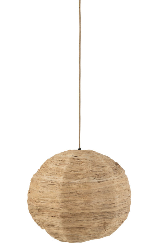 Hanglamp bol banaan blad naturel groot