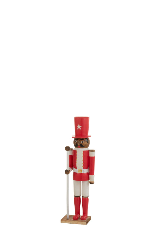 Nutcracker Wood Red Medium