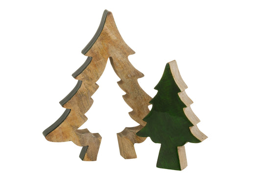 Tree Puzzle Wood Green/Natural Large