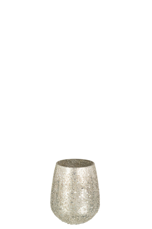 Kaarsenhouder Glinstering Glas Goud Medium