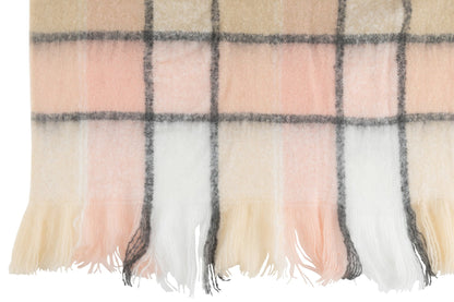 Throw Tiles Polyester Beige/Pink