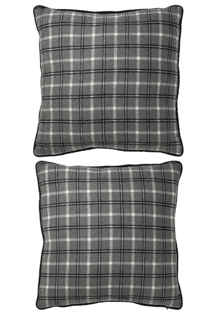 Cushion Text Polyester Grey ass2