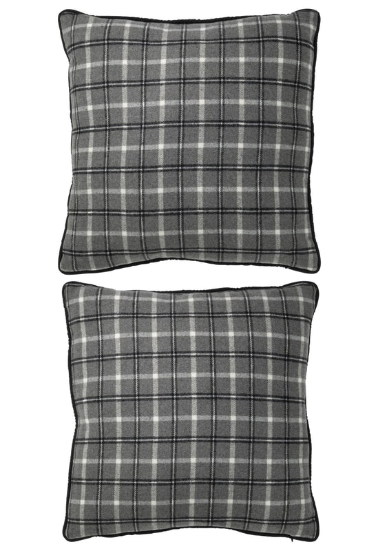 Cushion Text Polyester Grey ass2