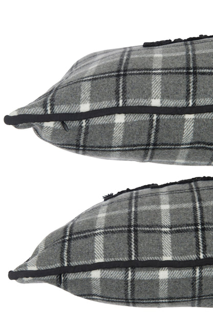 Cushion Text Polyester Grey ass2