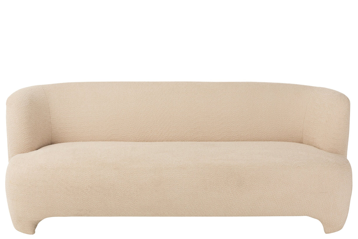 Seat 2/3-Person Knitted Textile/Wood White