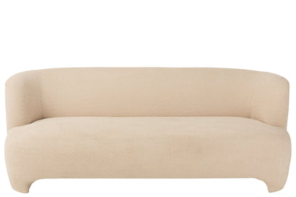 Seat 2/3-Person Knitted Textile/Wood White