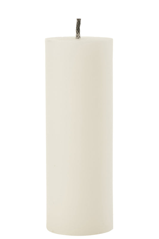 Buitenkaars Pilaar Paraffine Wit Extra Large-50uren