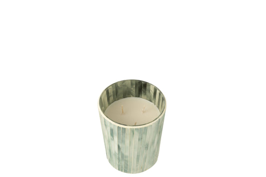 Geurkaars Noa Seaside Bliss Lichtblauw Medium - 55u