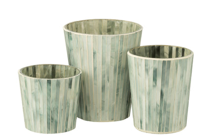 Geurkaars Noa Seaside Bliss Lichtblauw Large - 75u