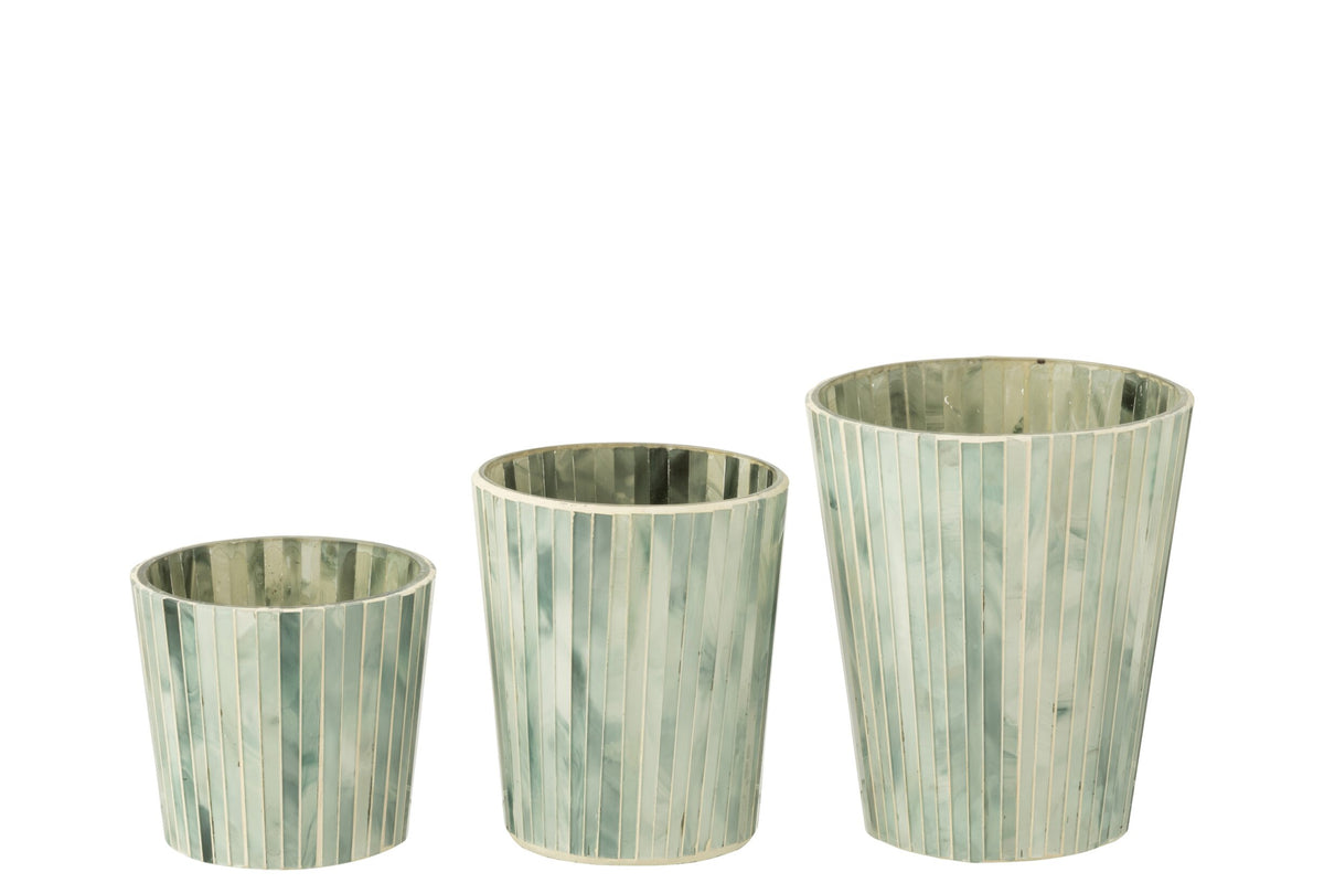 Geurkaars Noa Seaside Bliss Lichtblauw Large - 75u