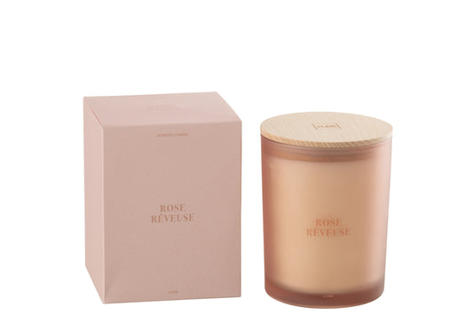 Geurkaars Accords Essentiels Rose Rêveuse-52h