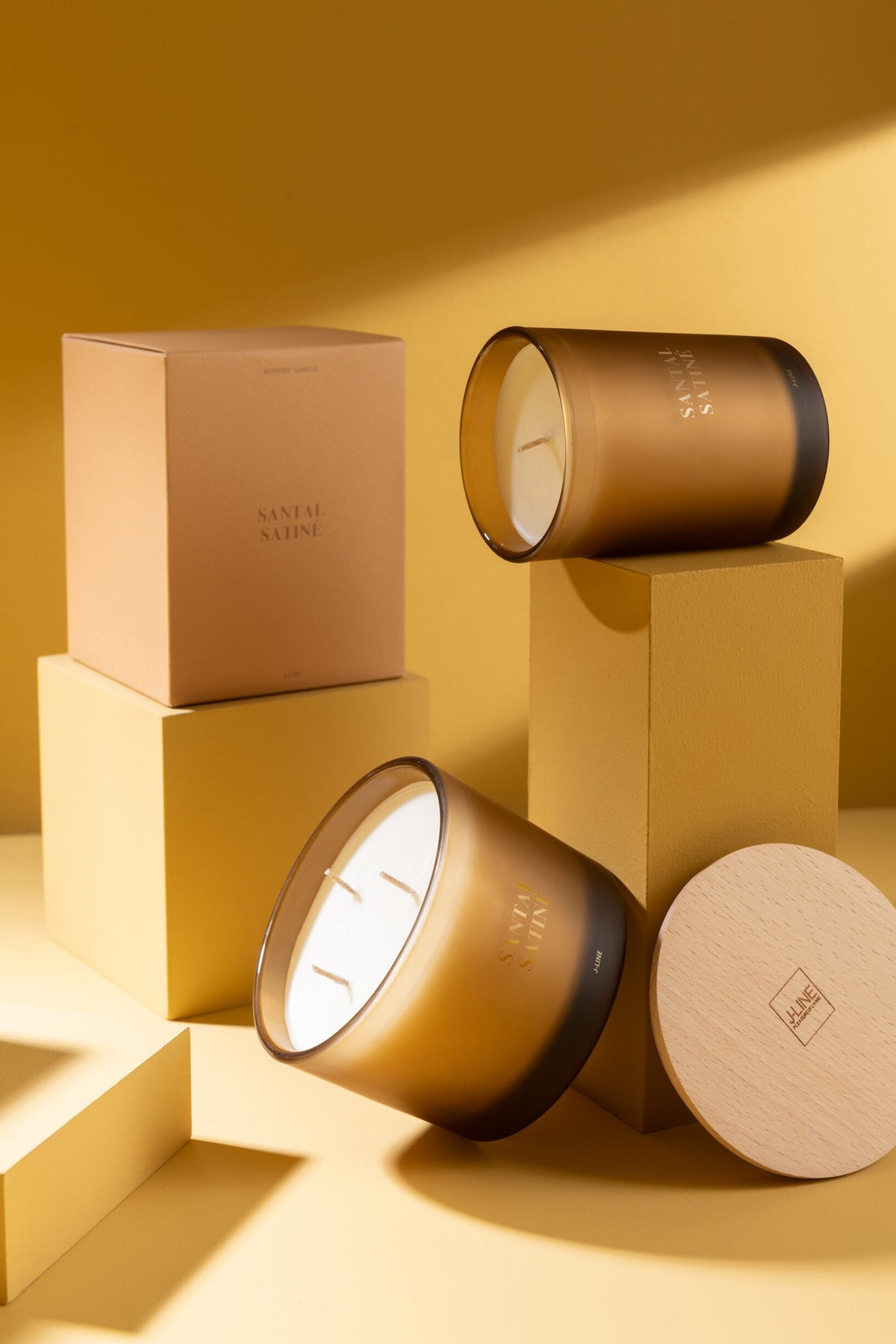 Geurkaars Accords Essentiels Santal Satiné-28h