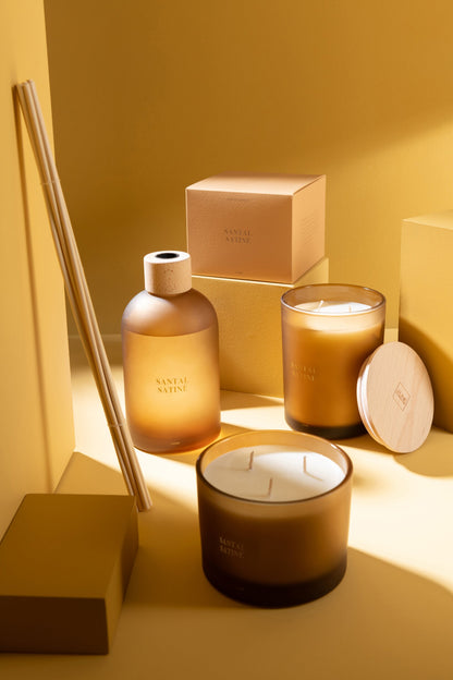 Geurkaars Accords Essentiels Santal Satiné-28h