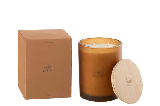 Geurkaars Accords Essentiels Ambre Intime-52h