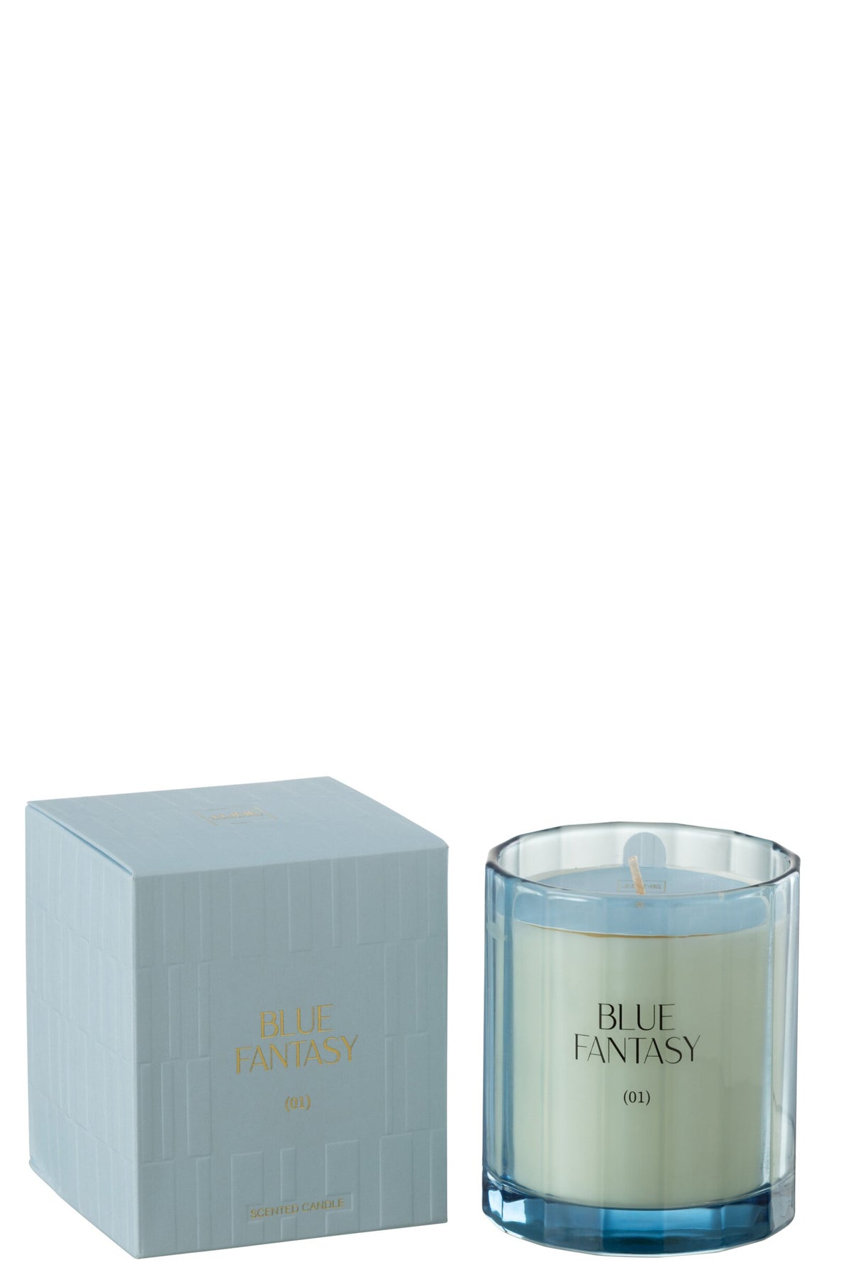 Geurkaars Blauw Fantasy Glas - 30 Uren