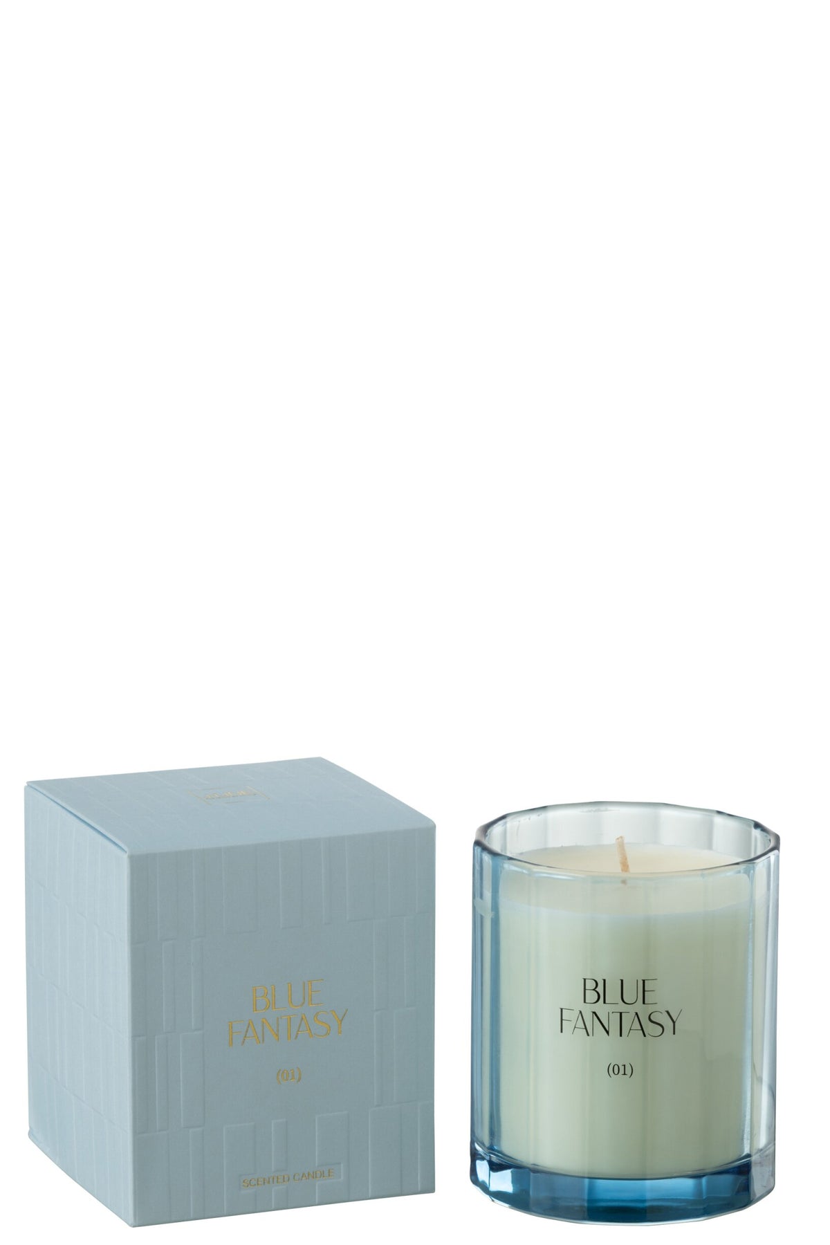 Geurkaars Blauw Fantasy Glas - 30 Uren