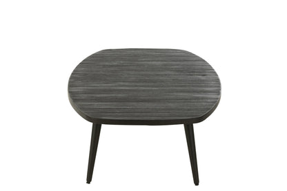 Coffee Table Rectangular Recycle Teak Black