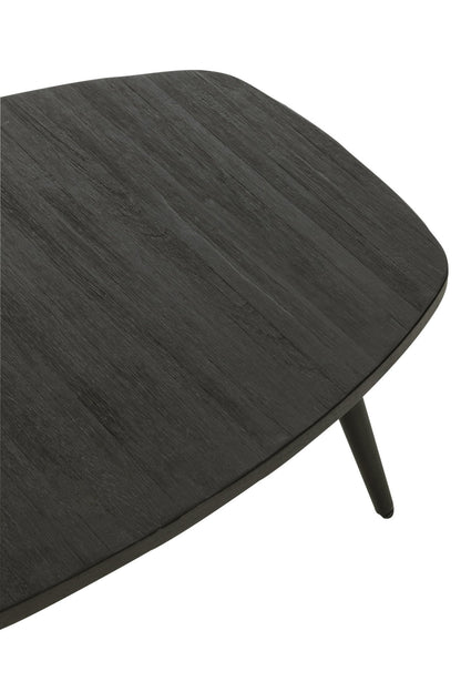 Coffee Table Rectangular Recycle Teak Black