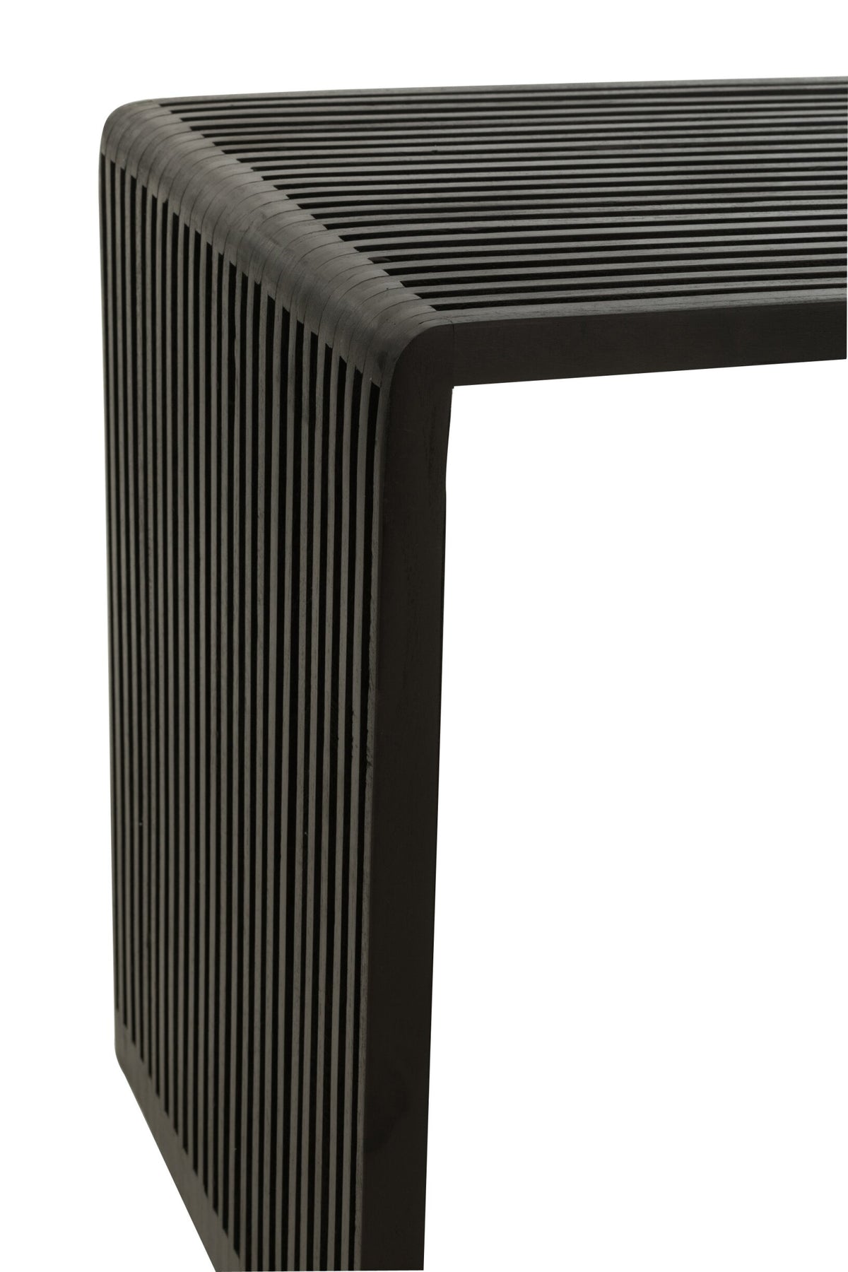 Set Of 2 Coffee Tables Cubic Recycle Teak Black