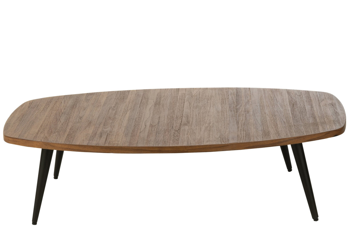 Coffee Table Rectangular Recycle Teak Natural