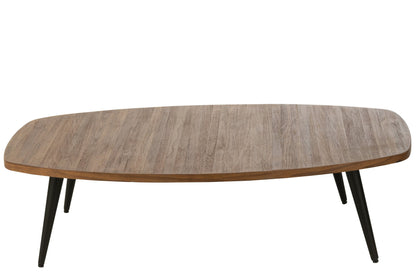 Coffee Table Rectangular Recycle Teak Natural