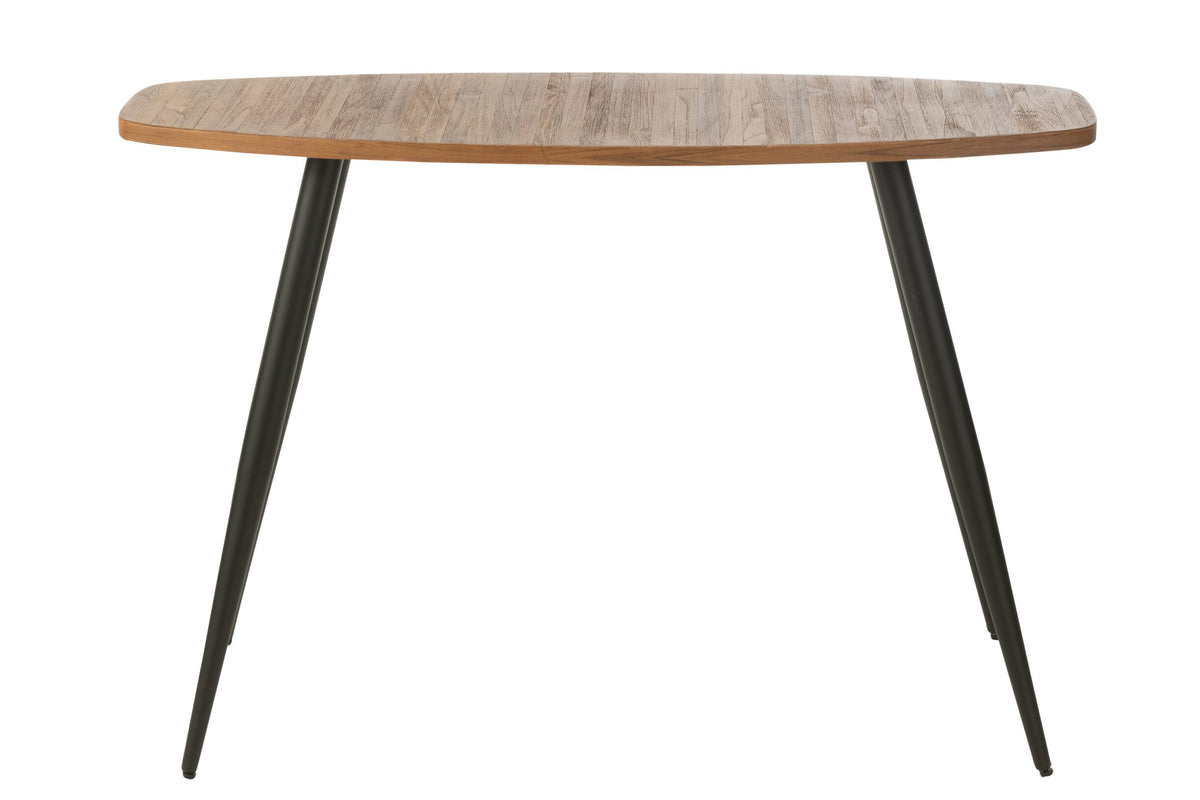 Console Oval Recycle Teak Natural
