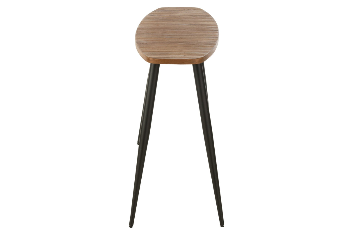 Console Oval Recycle Teak Natural