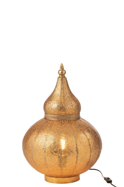 Aladdin lamp metal gold small