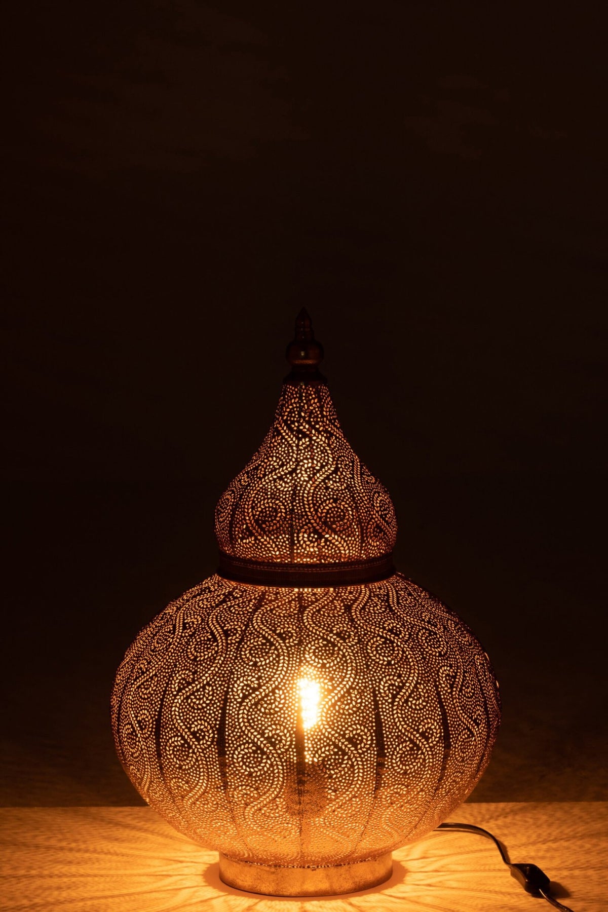 Aladdin lamp metal gold small