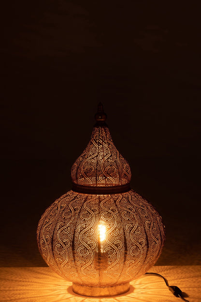Aladdin lamp metal gold small