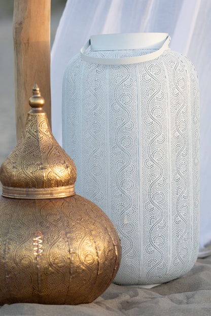 Aladdin lamp metal gold small