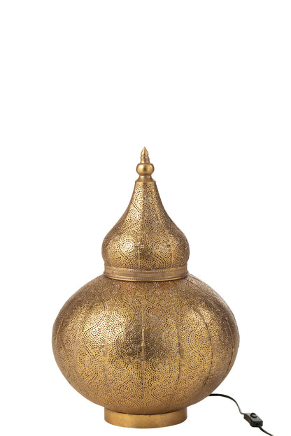 Aladdin lamp metal gold small