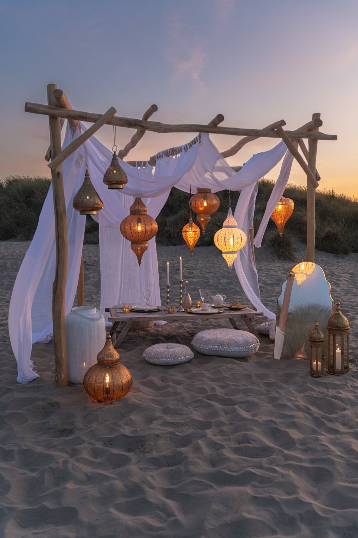 Pendant light Bore metal gold small