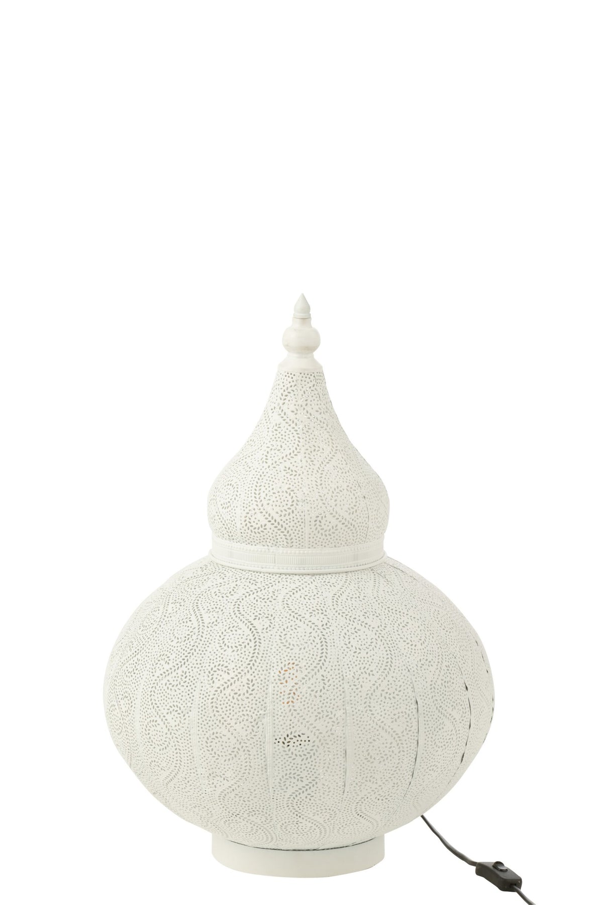 Aladdin lamp metal white small