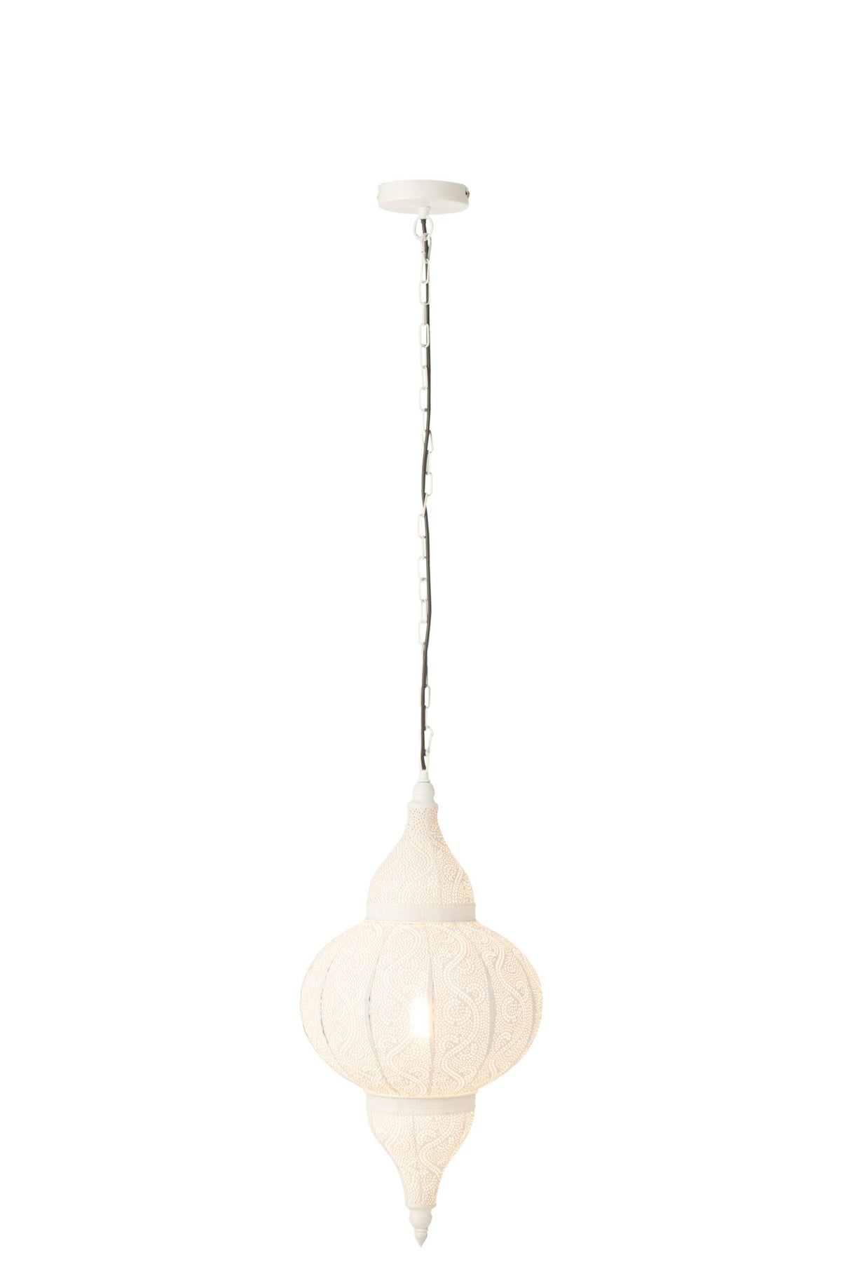 Suspension Bore métal blanc petite